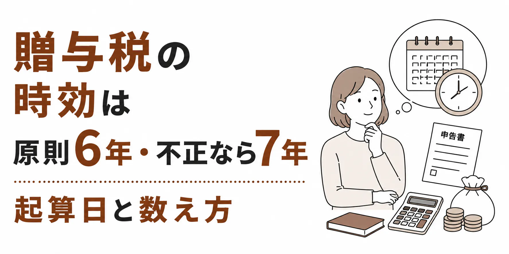 贈与税の時効は原則6年・不正なら7年|起算日と数え方