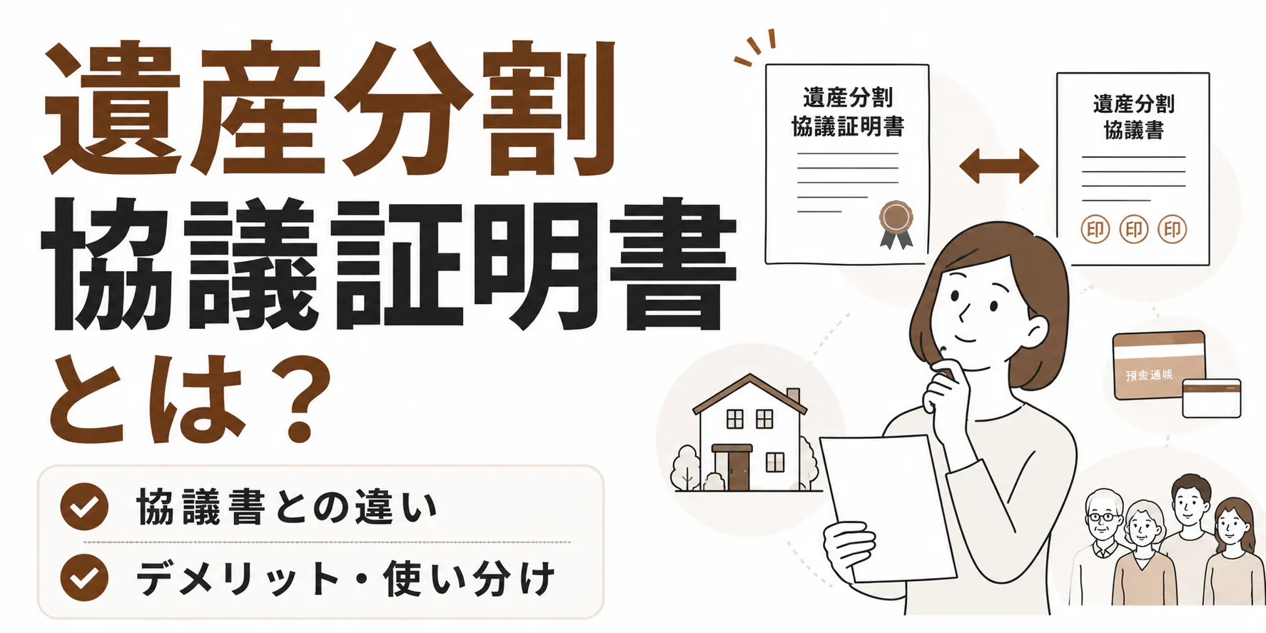 遺産分割協議証明書とは【Word・PDFひな形】協議書との違い