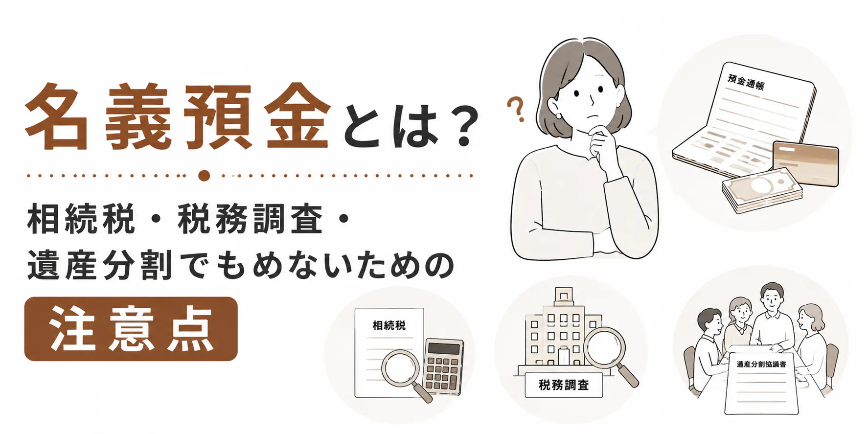 名義預金とは？相続税・税務調査・遺産分割でもめないための注意点