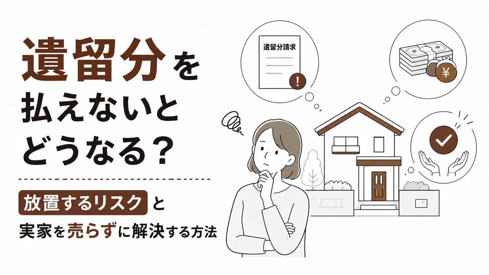 遺留分を払えないとどうなる？放置するリスクと実家を売らずに解決する方法