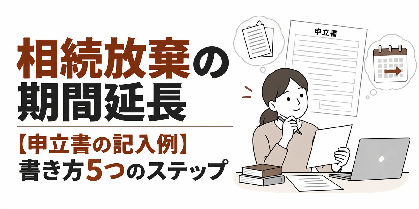 相続放棄の期間延長【申立書の記入例】書き方5つのステップ