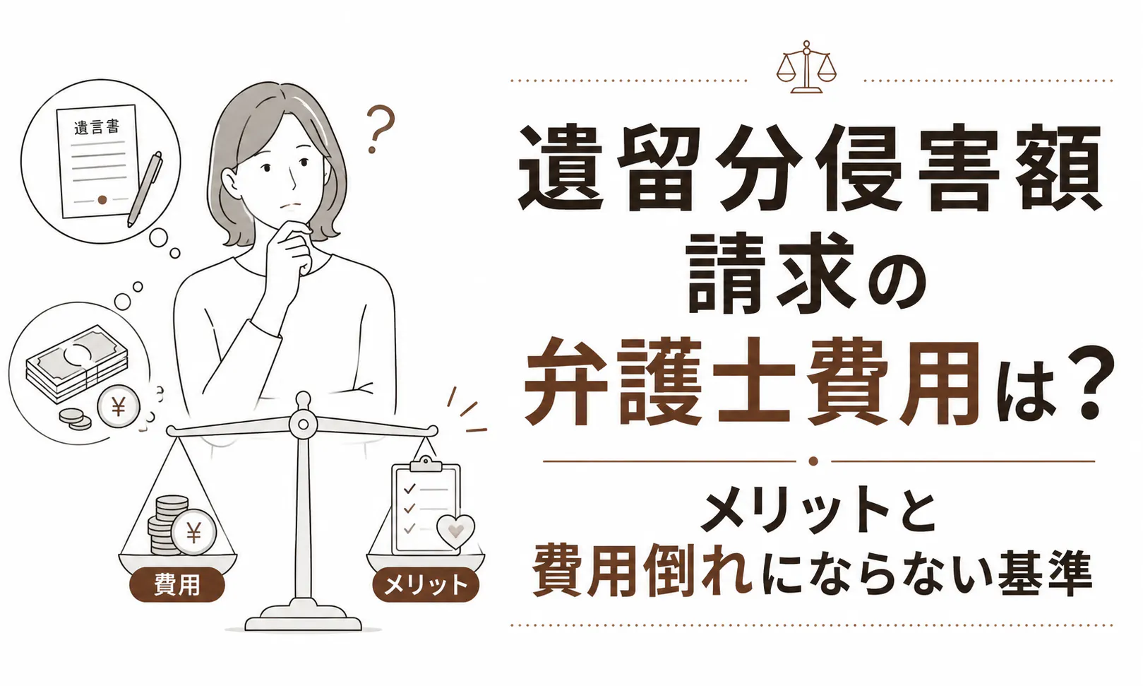 遺留分侵害額請求の弁護士費用はいくら?メリットと「費用倒れ」を防ぐ判断基準