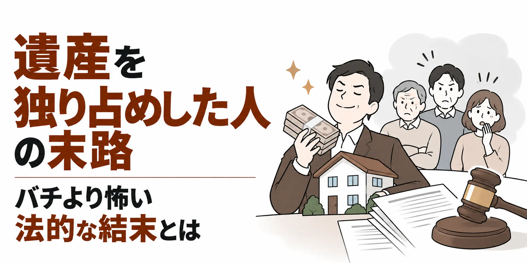 遺産を独り占めした人の末路|バチより怖い法的な結末とは