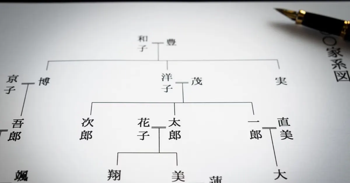 相続関係説明図とは?使用する場面や書き方、法定相続情報一覧図との違いを解説