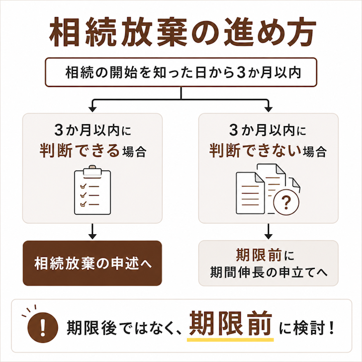 相続放棄の進め方