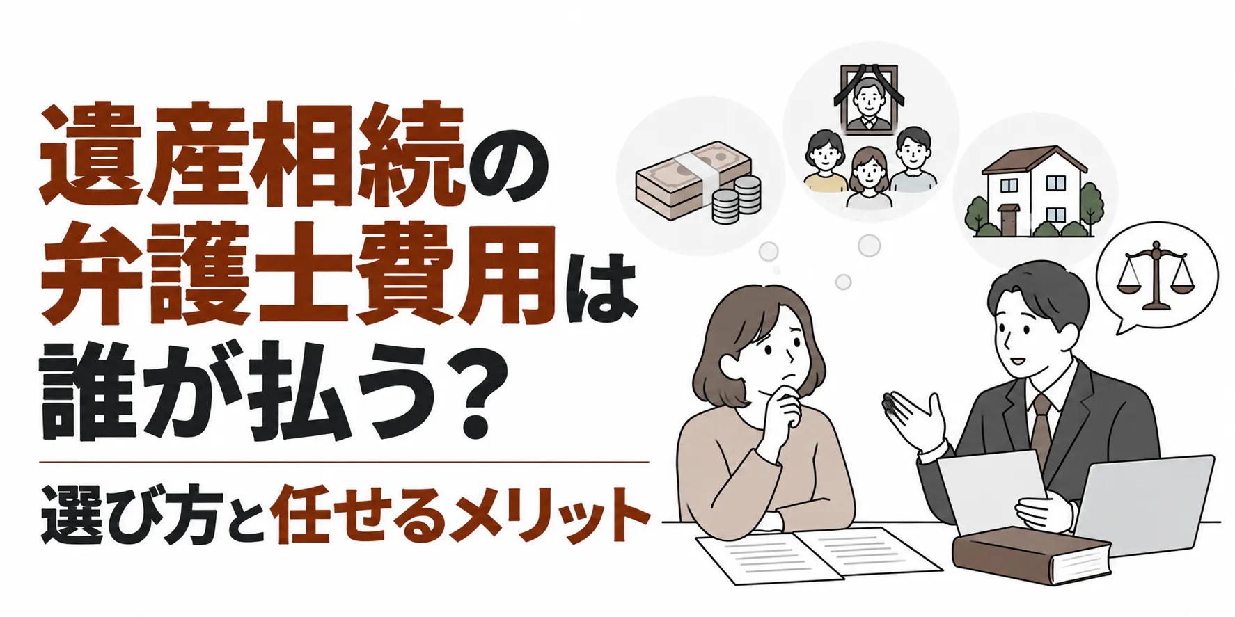遺産相続の弁護士費用は誰が払う?選び方と任せるメリット