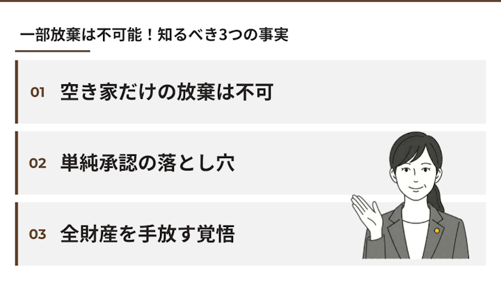 空き家だけ相続放棄は可能か
