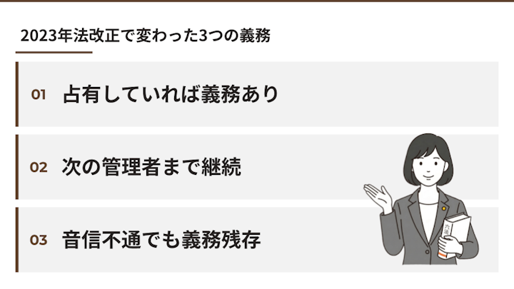空き家の管理義務のポイント