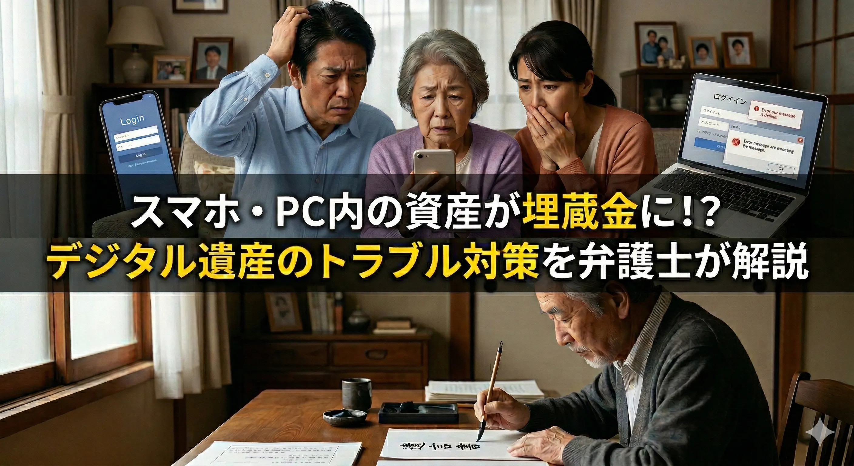「スマホの中身」が原因で相続が泥沼に｜デジタル遺産トラブルの最前線と埋蔵金にしないための対策を弁護士が解説