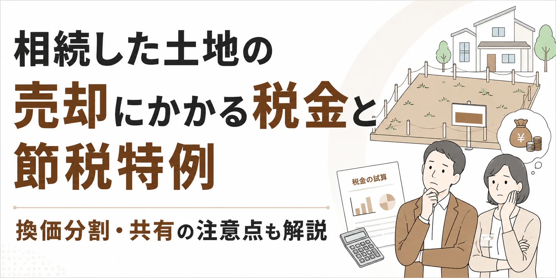 相続した土地の売却にかかる税金と節税特例|換価分割の注意点