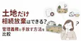 土地だけ相続放棄はできる?管理義務と手放す方法を比較
