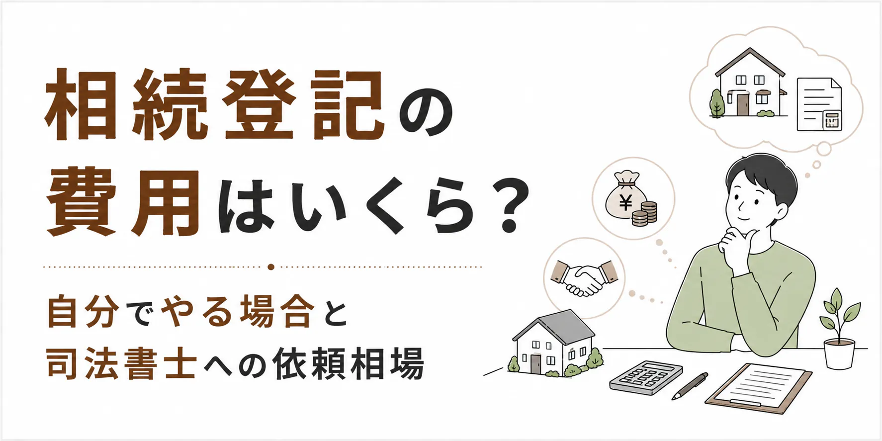 相続登記の費用はいくら？自分でやる場合と司法書士への依頼相場、安く抑えるコツ