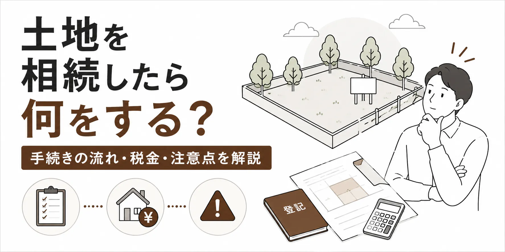 土地を相続したら何をする？手続きの流れ・税金・注意点を解説