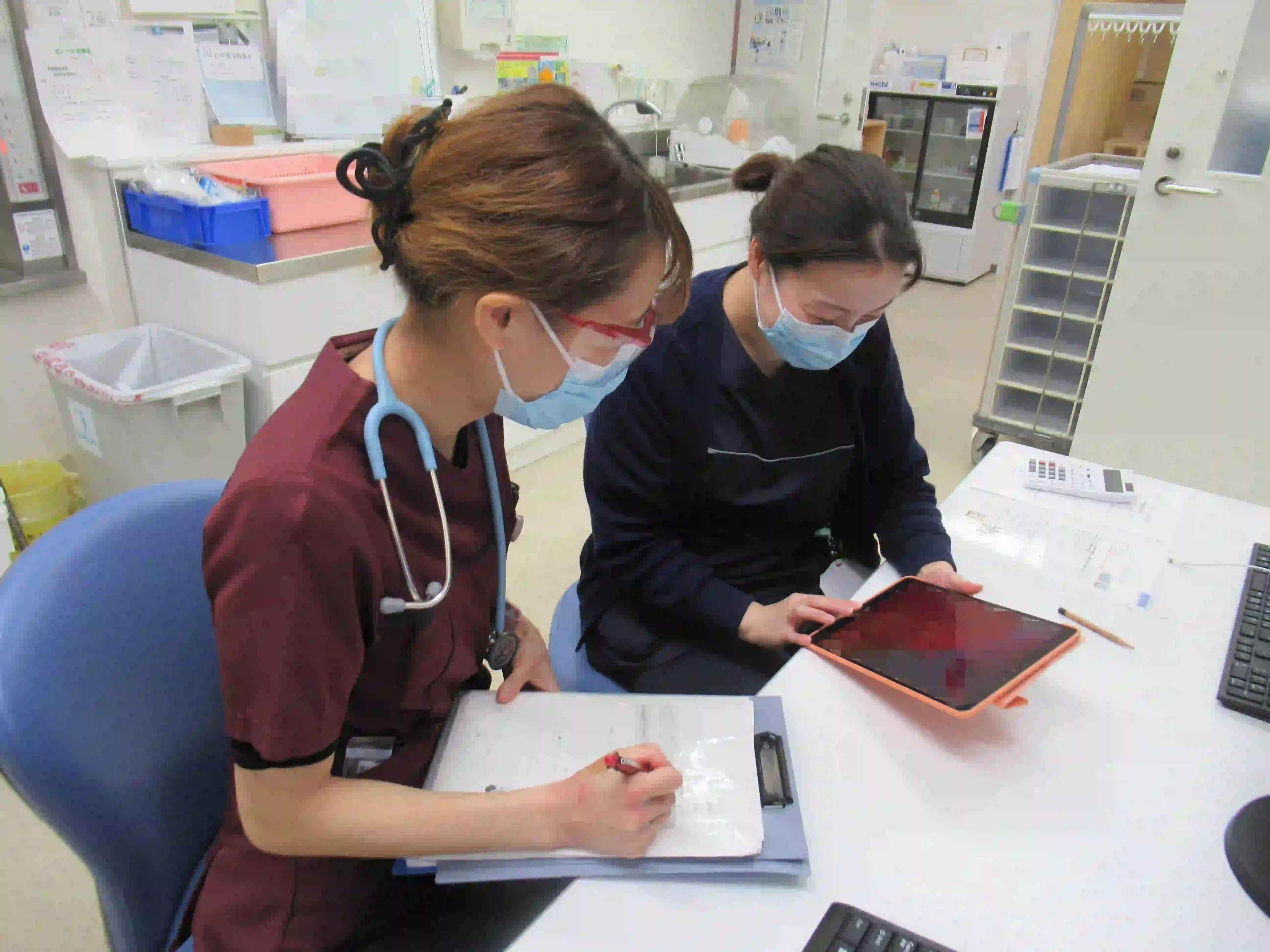 京丹後市立弥栄病院-後輩と