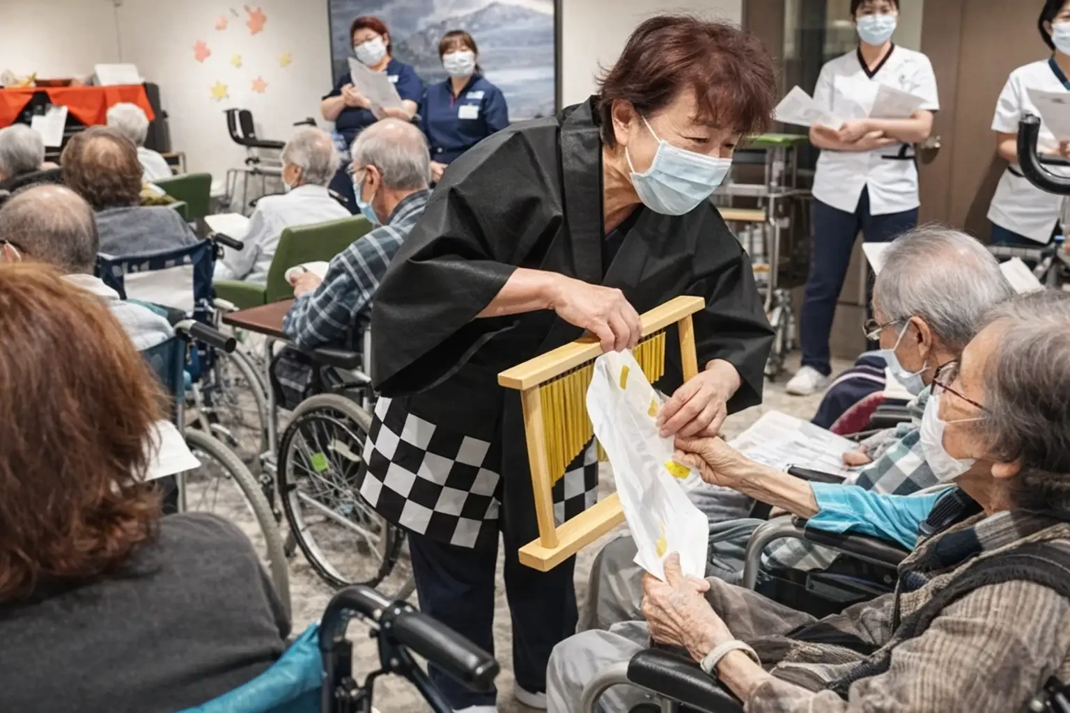 めいわリハビリテーション病院-瀧内看護部長 お祭り