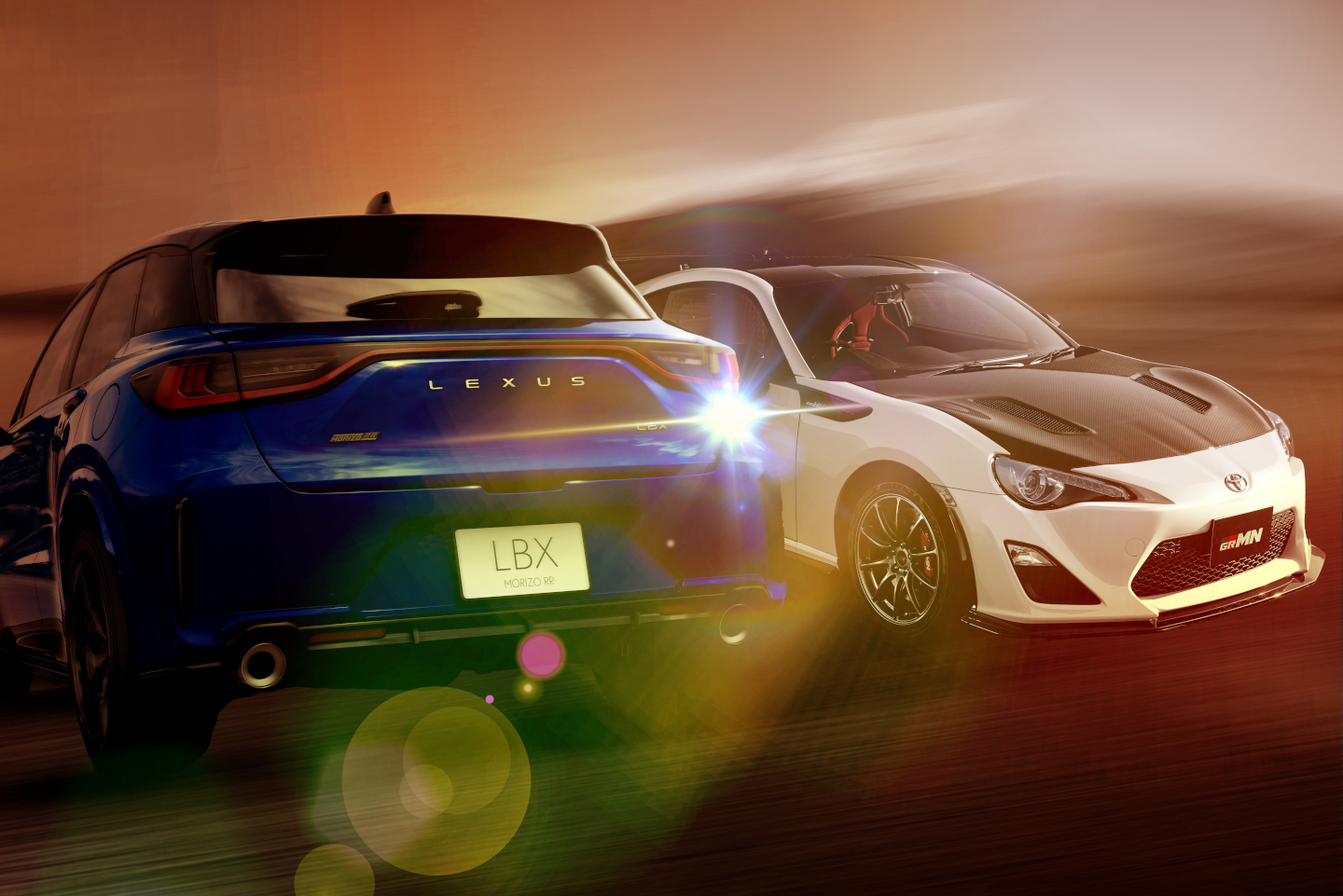 富士スピードウェイホテル」86GRMNとLEXUS LBX MORIZO RRのプレミアム