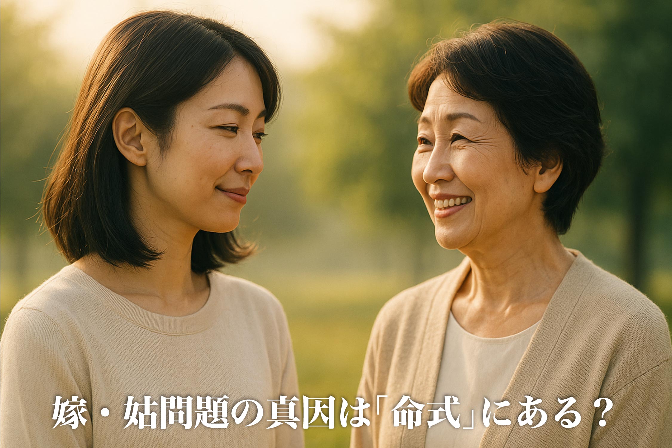 嫁・姑問題の真因は「命式」にある?一歩引いた視点を持つ智慧