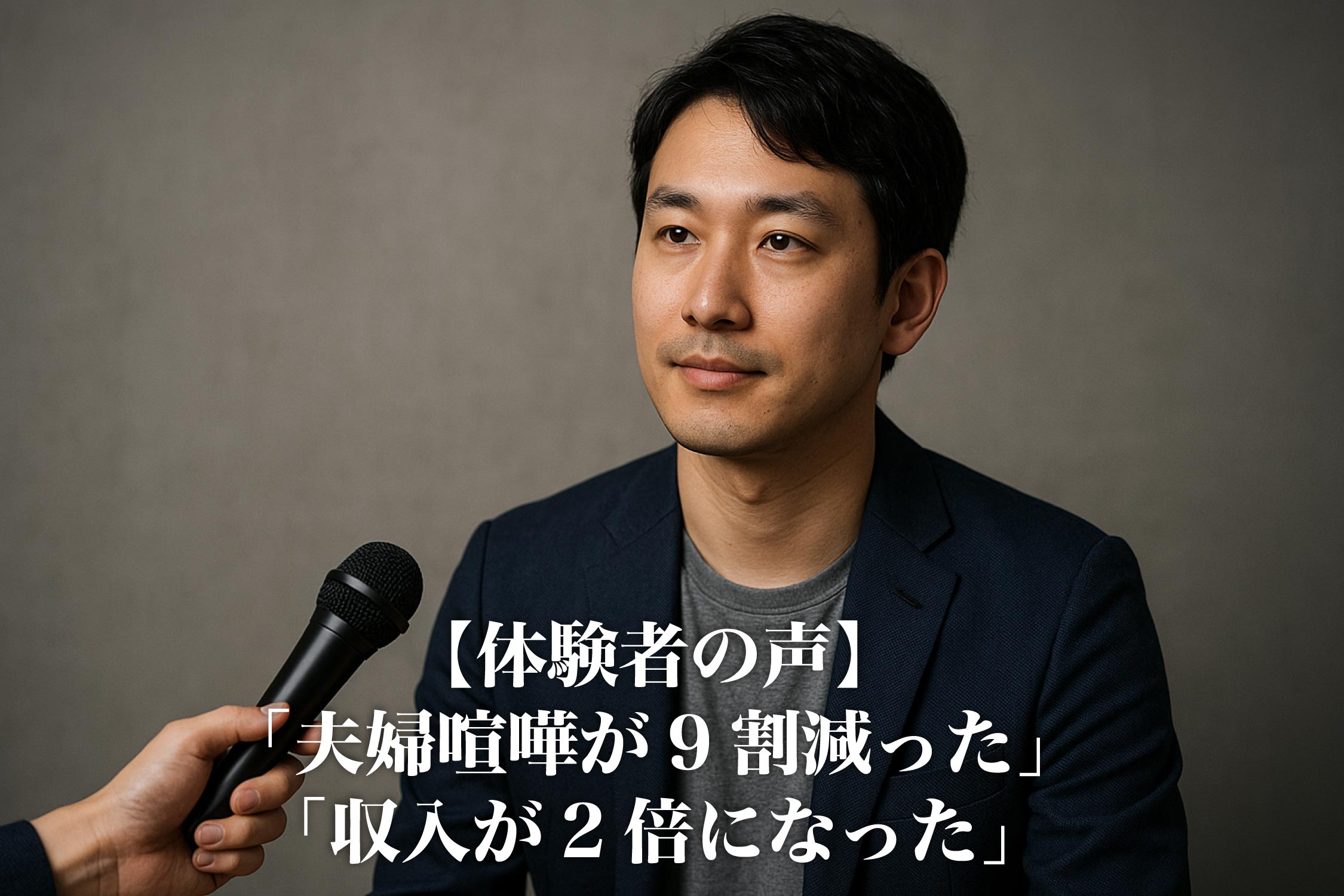 【体験者の声】「夫婦喧嘩が9割減った」「収入が2倍になった」:卒業生が語る人生変革のストーリー