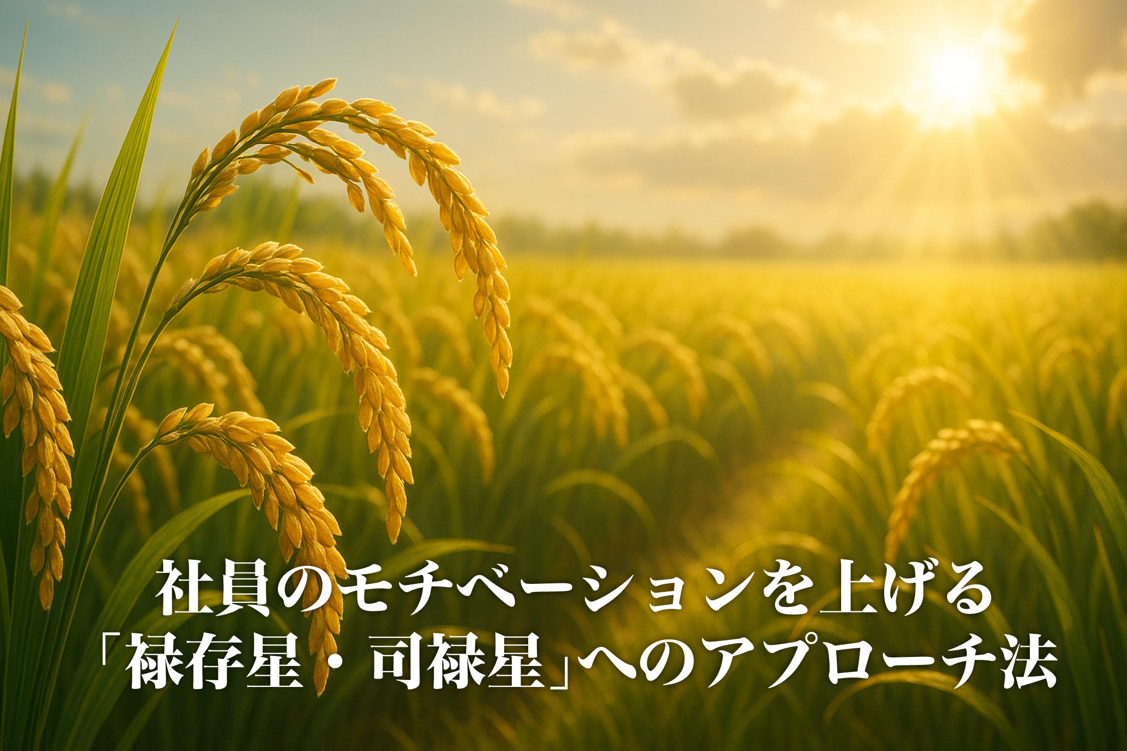 社員のモチベーションを上げる「禄存星・司禄星」へのアプローチ法