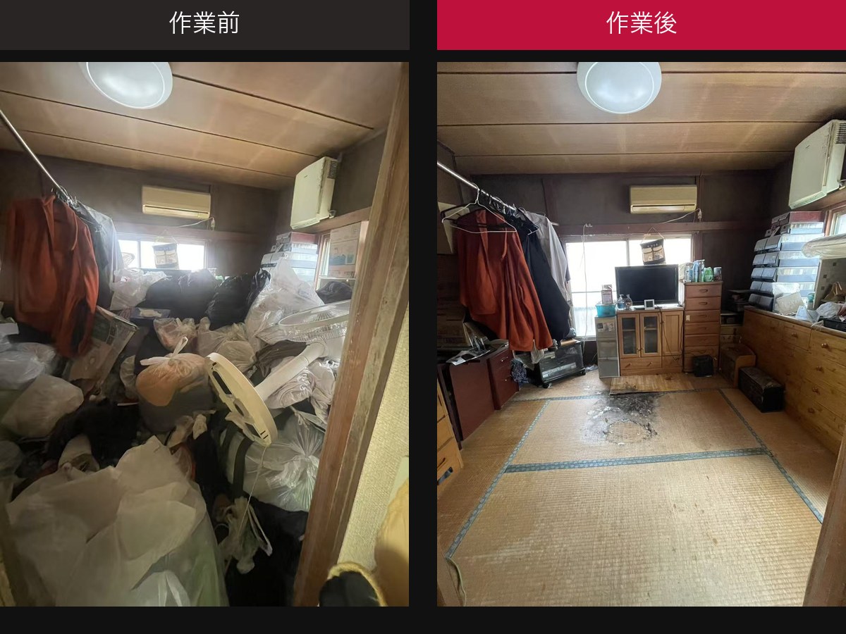 【埼玉県朝霞市・1R】生活動線を取り戻すゴミ屋敷片付け事例に関連する写真