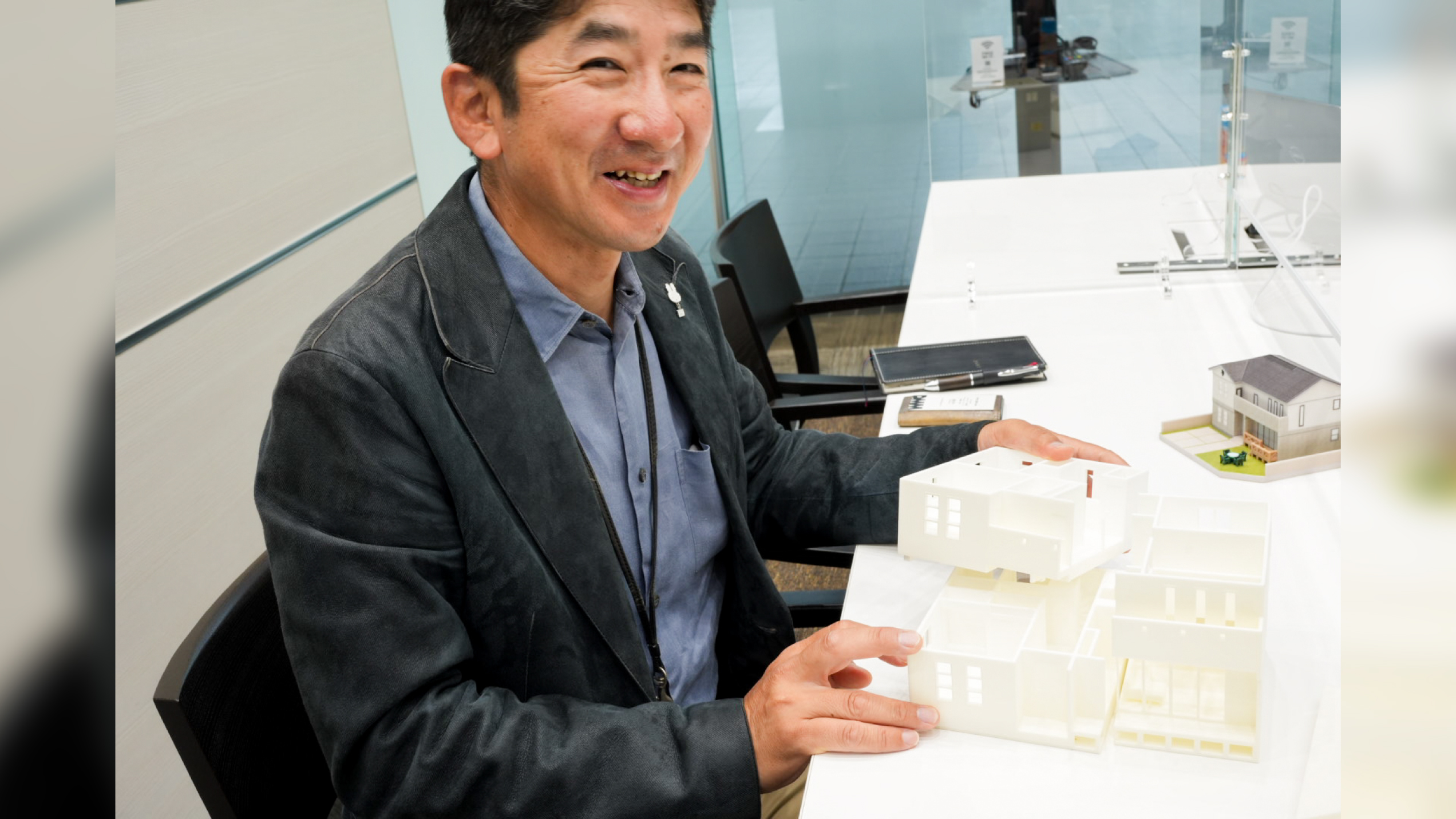 注文住宅販売時に3Dプリント製住宅模型を活用 ミサワホーム神奈川支店