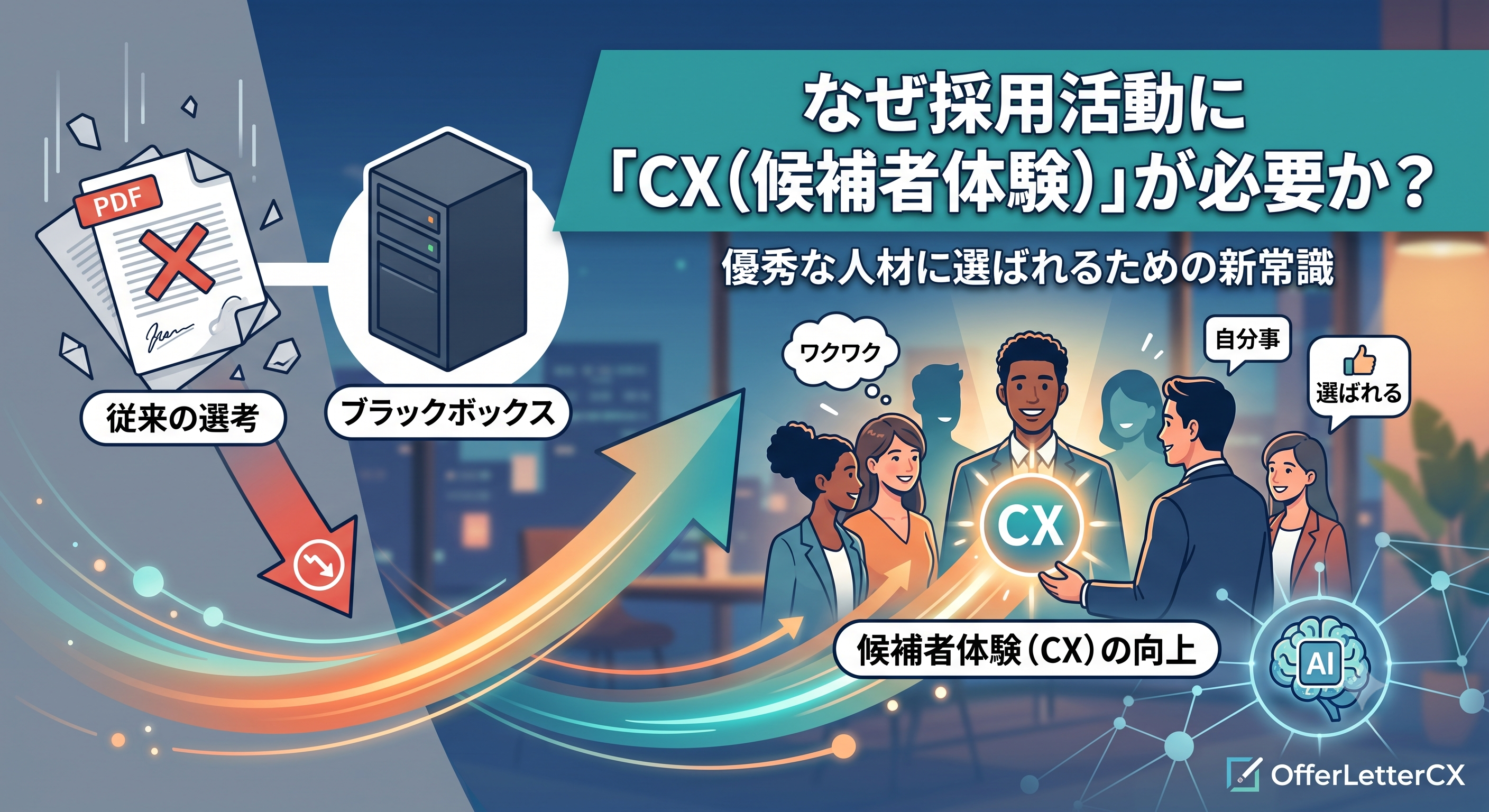 採用活動になぜ「CX(候補者体験)」が必要なのか?優秀な人材に選ばれるための新常識