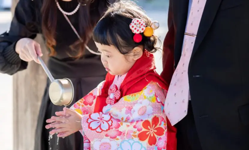 イチョウロケーションで七五三！