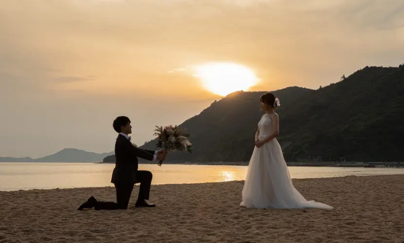 持込ドレスと持込タキシードで撮影♪