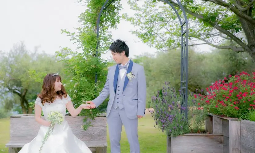 【岡山で結婚式の前撮り】牛窓オリーブ園＆後楽園の撮影！洋装小物のアイデアも♡