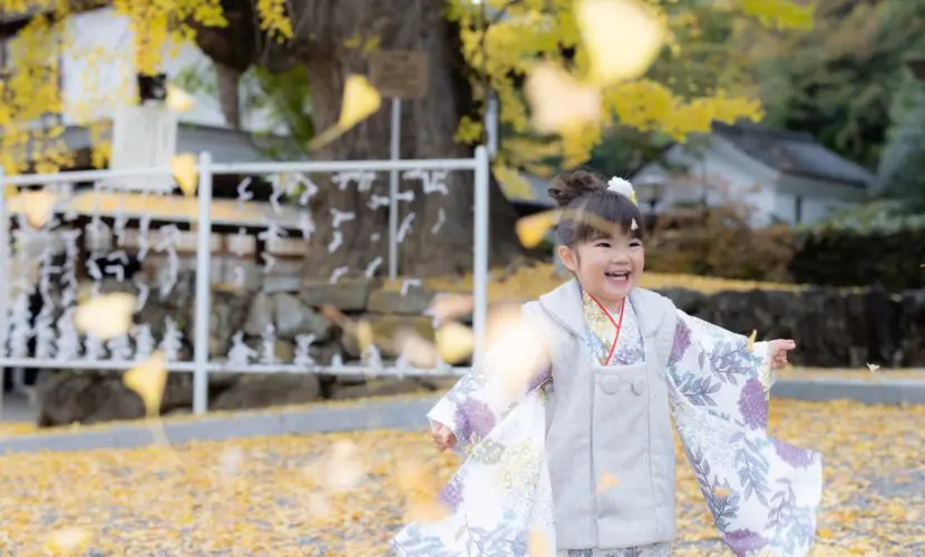 七五三シーズンのロケ撮影