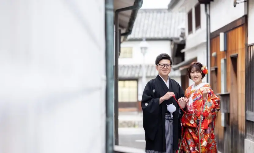 家族も一緒にブライダル前撮り