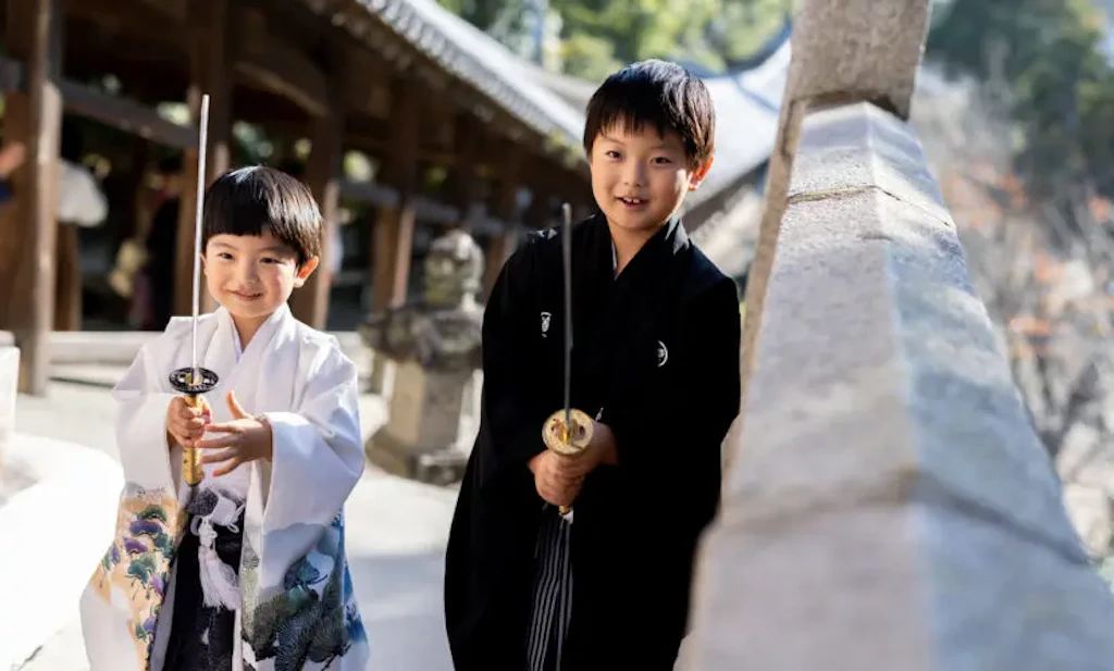 岡山・吉備津神社で叶える五歳七五三｜兄弟撮影