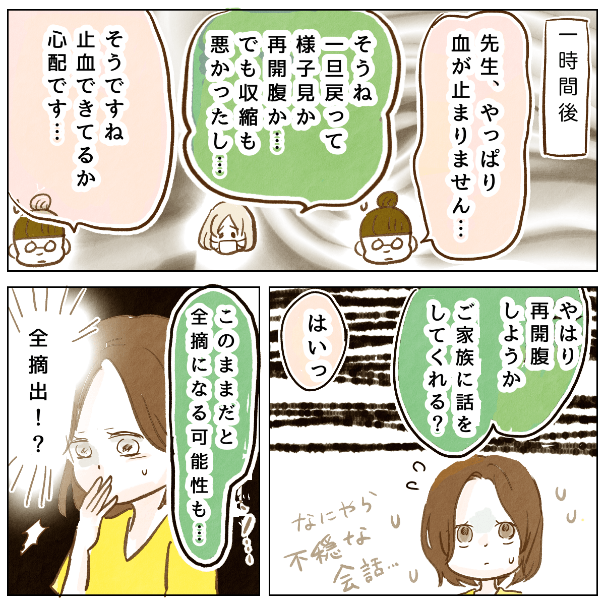 子宮 摘出 後 出血 が 止まら ない