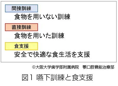 嚥下訓練と食支援の関連図