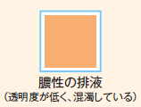 異常な排液の色見本