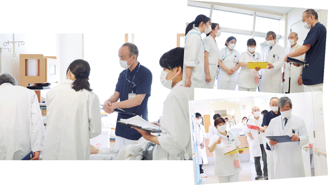病棟回診の様子