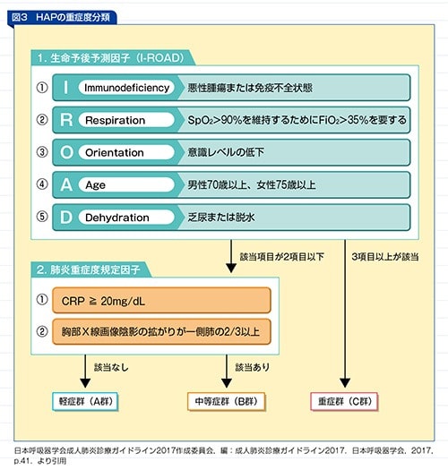 HAPの重症度分類の図