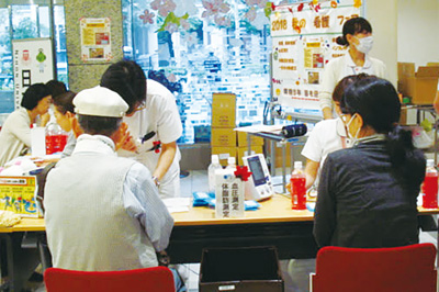 2018年10月の第2回の看護フェアの様子。