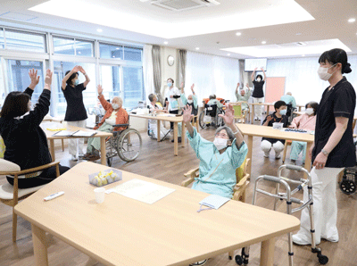 同院では院内デイセービスを実施している