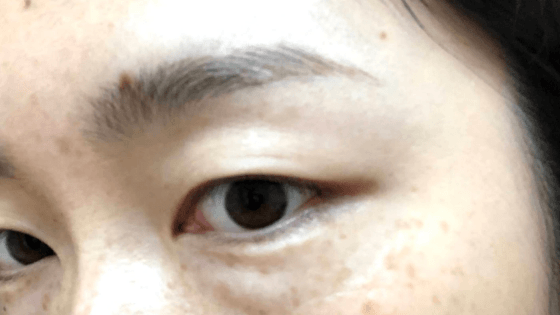 また、写真ではわかりづらいですが、描いてもらったラインが均等ではなく部分的にまだらになり濃淡の差が出ました。