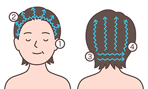 洗髪時の洗う順番