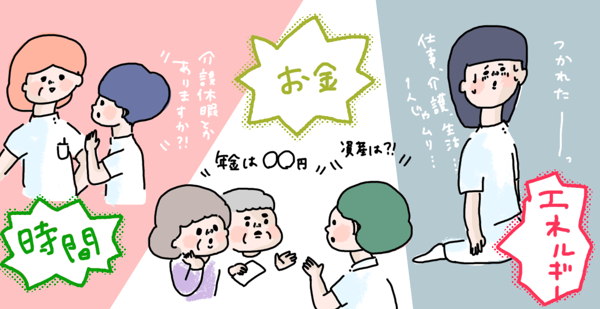 介護に必要な【お金・時間・エネルギー】はどうやって準備するの?