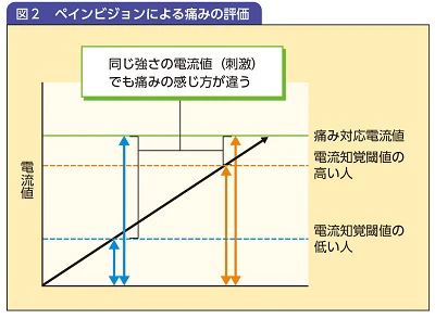図2ペインビジョンによる痛みの評価