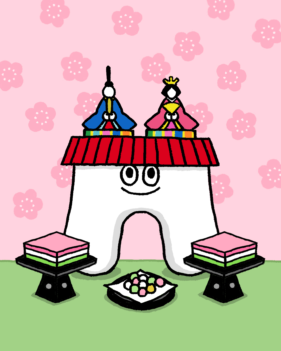 ひなまつりって、 女の子のおまつりって聞いたんだけど もんモ…