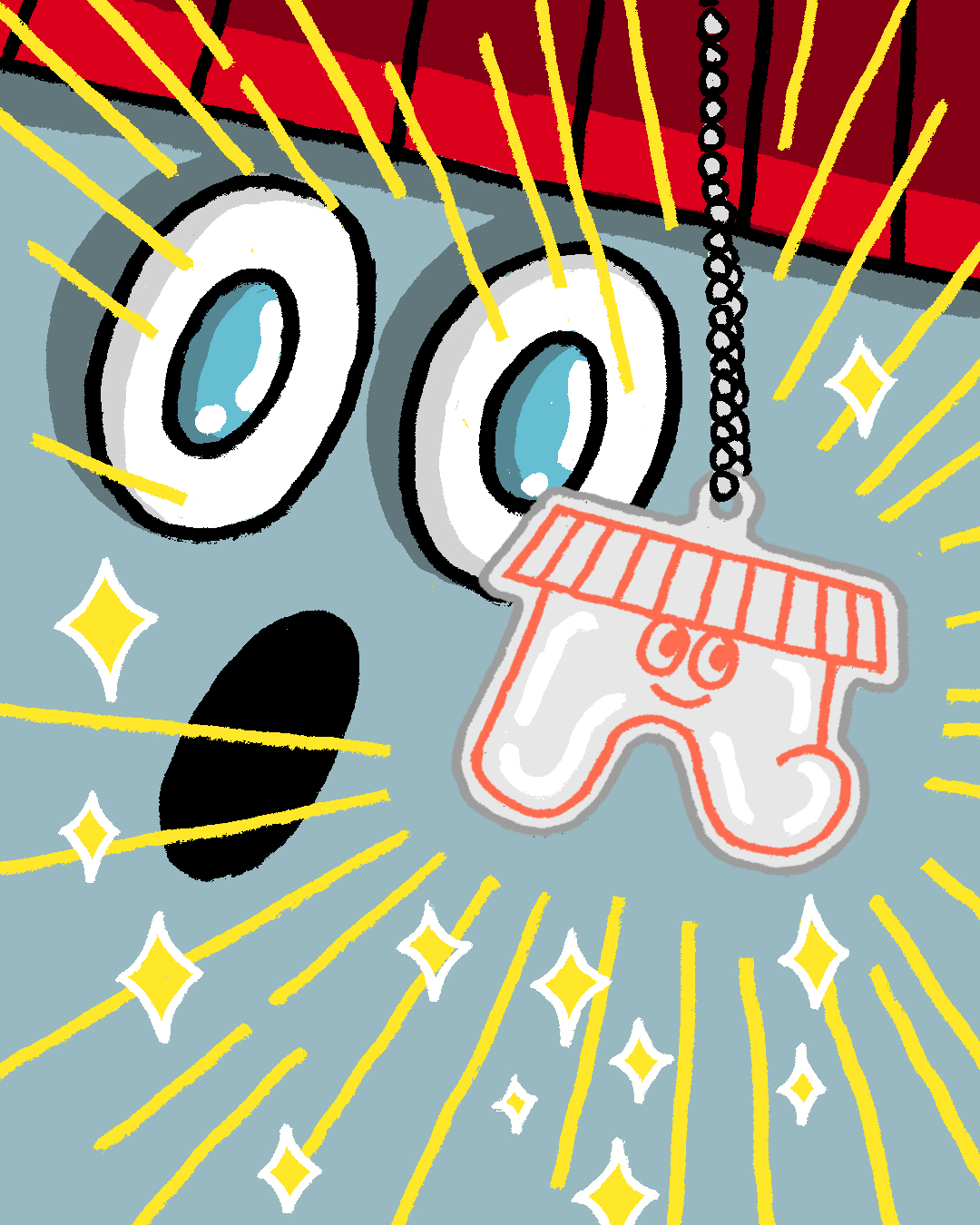 もんモンが夜道を照らすモン！ というのは大げさだモン 車や自…