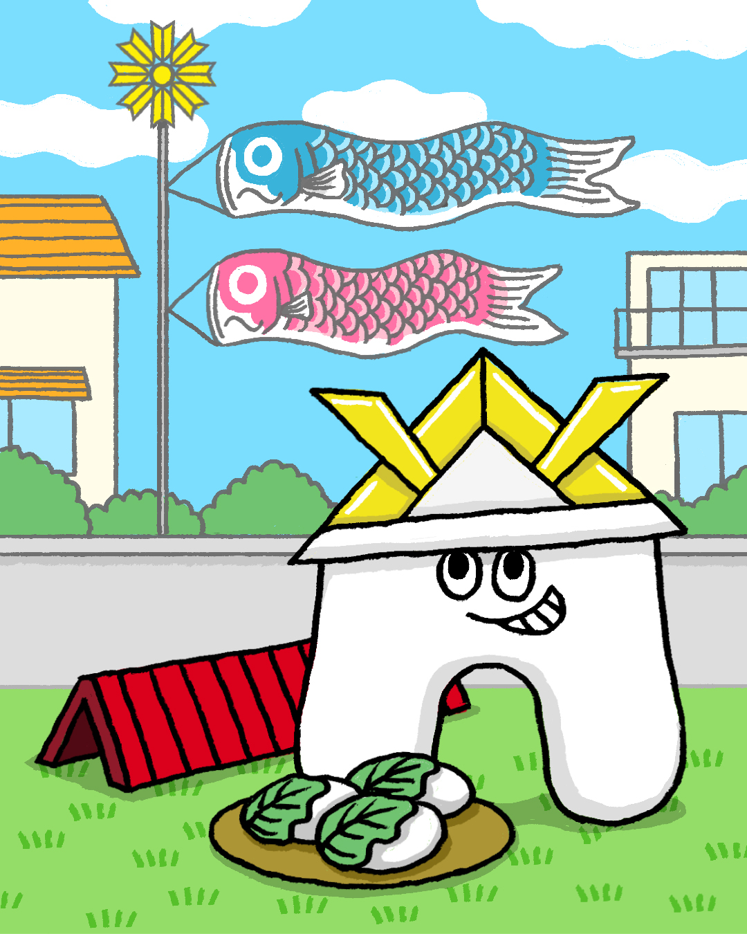 屋根よーりー たーかーい こいのーぼーりー 屋根よーりー う…