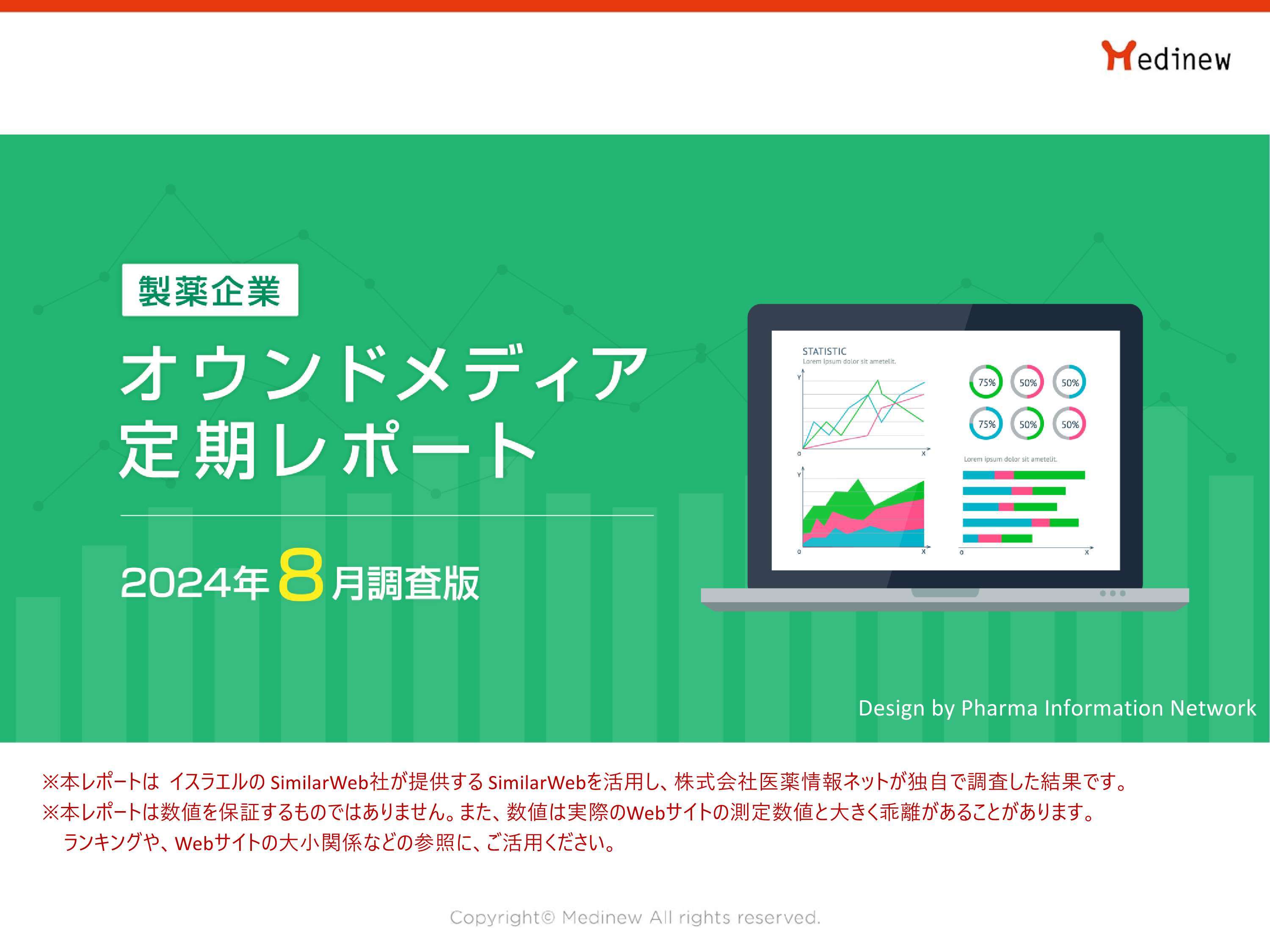 製薬企業オウンドメディア定期レポート2024年8月版 | Medinew [メディニュー]