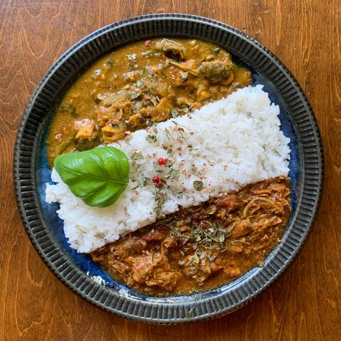 4月29日限定『麻辣キーマカレー×クリームレモンチキンカレー』