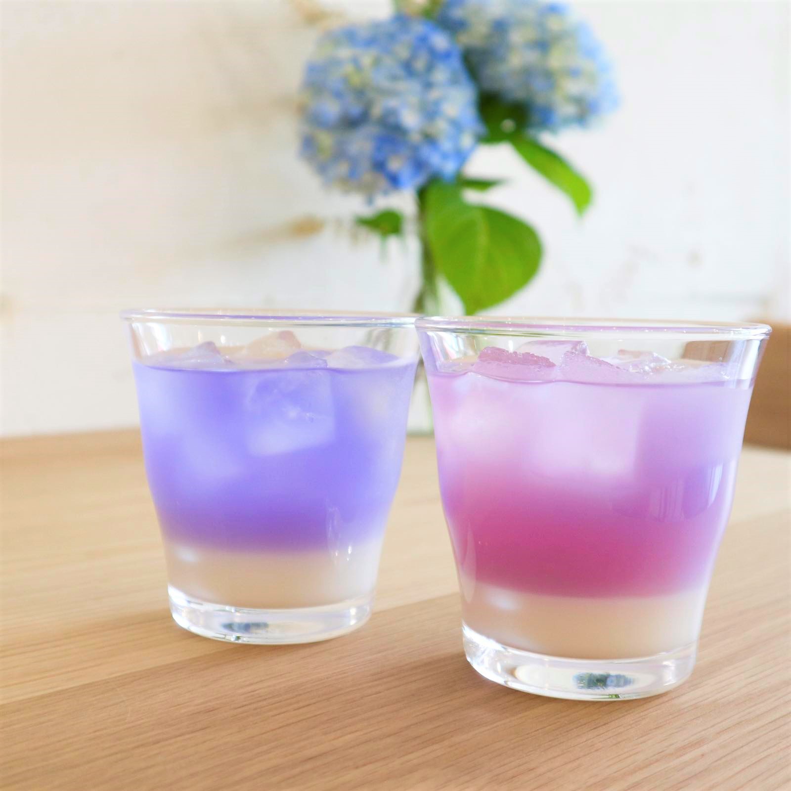 新メニュー、紫陽花カルピスはじめました。（期間限定）