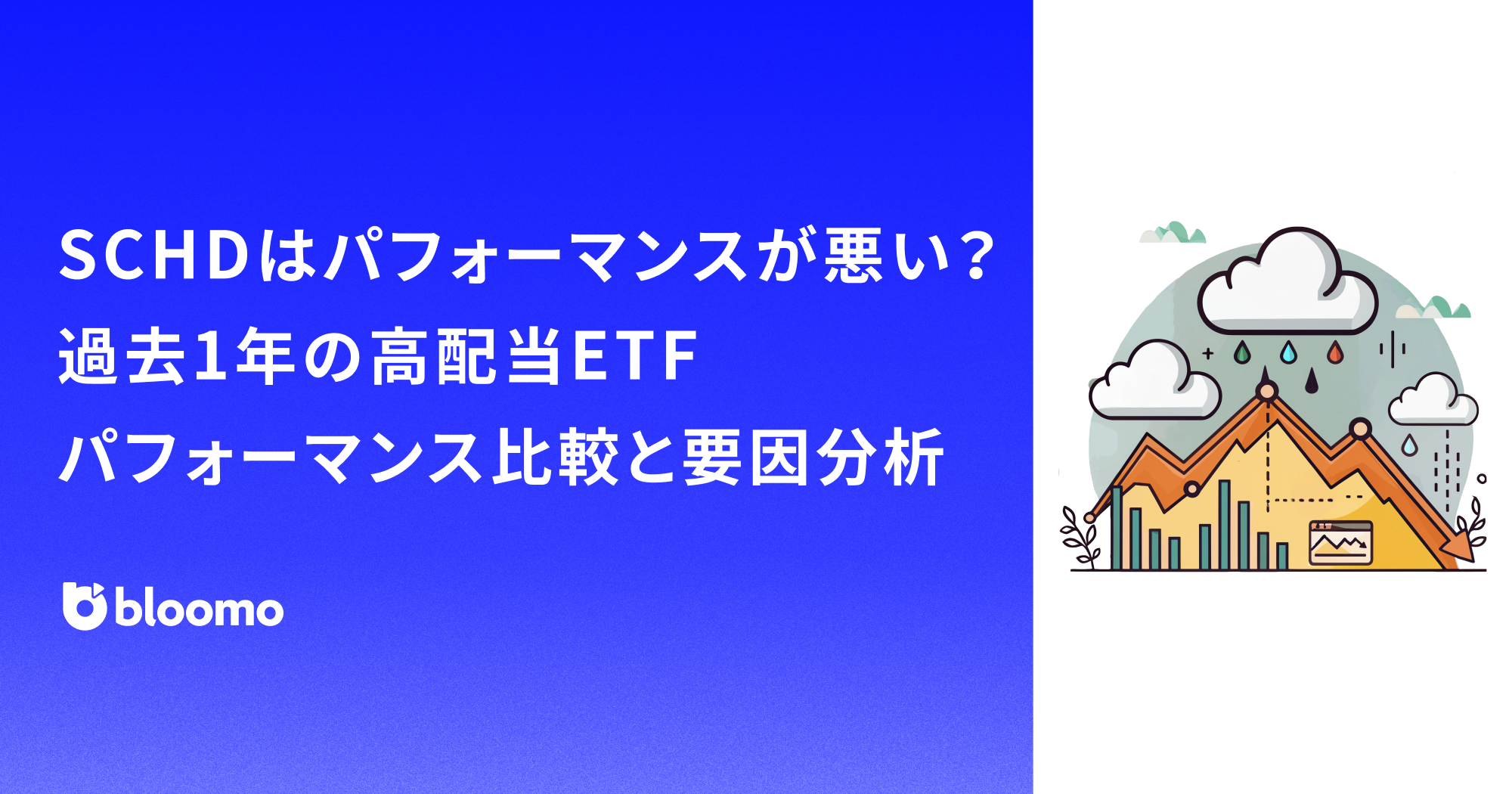 SCHDはパフォーマンスが悪い?過去1年の高配当ETFパフォーマンス比較と要因分析